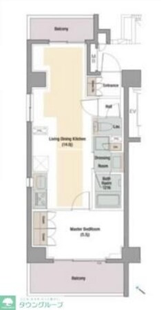 ラグゼナ勝どきの物件間取画像